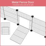 Portable 12-Panel Pet Playpen with Waterproof Mat