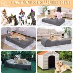 Large Orthopedic 7" Memory Foam Dog Bed