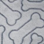 Bone Dry Gray Bone Print Pet Blanket 36x48