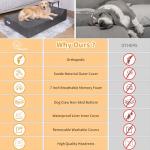 Large Orthopedic 7" Memory Foam Dog Bed