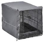 MidWest Double Door Dog Crate Bundle with Bed