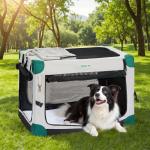 Portable 36-Inch Collapsible Dog Crate for Travel
