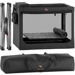 Noah & Paw 42" Collapsible Dog Crate with Mat