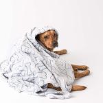 Bone Dry Gray Bone Print Pet Blanket 36x48