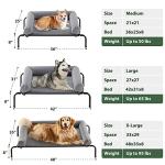 Cooling Elevated Dog Bed for Large Dogs - Grey