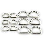 Strong 2 Size D Shape Metal Rings for Dogs