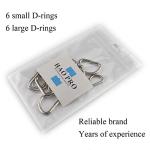 Strong 2 Size D Shape Metal Rings for Dogs