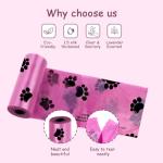 Pink Dog Poop Bag Dispenser with Carabiner