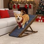 Adjustable Wooden Dog Ramp for Bed and Couch