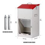 Automatic Large Dog Food Dispenser for Outdoor Use