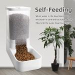 NKECOBJI Automatic Pet Feeder and Water Dispenser
