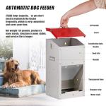 Automatic Large Dog Food Dispenser for Outdoor Use