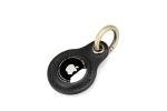 Genuine Leather Airtag Keyring for Dogs (Black)