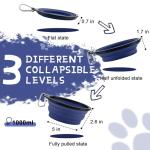 Large Collapsible Dog Bowls for Travel - 2-Pack