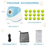 Automatic Ball Launcher for Small Dogs, Blue