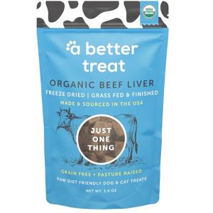 Organic Freeze-Dried Beef Liver Dog Treats
