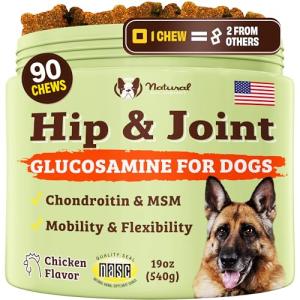 Natural Hip & Joint Supplement for Dogs, Chicken Flavor