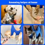 Dog Grooming Hammock with Nail Clippers and Comb