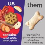 Fruitables Skinny Mini Dog Treats - Sweet Potato Bacon Apple