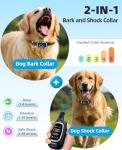 2-in-1 Remote Dog Shock and Bark Collar