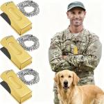Brass Pet Training Clicker Set for Dogs and Cats