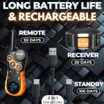 Remote Dog Shock Collar with 4-Mile Range