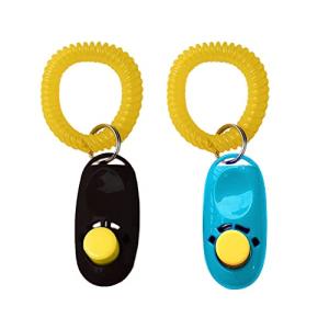 SunGrow 2-Pack Colorful Dog Training Clickers