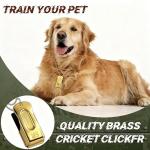 Brass Pet Training Clicker Set for Dogs and Cats