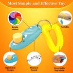 SunGrow 2-Pack Colorful Dog Training Clickers