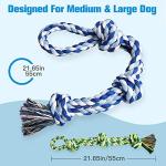 UPSKY Nearly Indestructible Dog Rope Toys Set