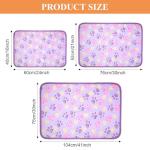 Tatuo Soft Paw Print Dog Blankets - 4 Pack