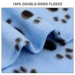 EAGMAK Cute Fleece Paw Print Pet Blankets - 6 Pack