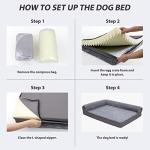 Orthopedic Waterproof Dog Bed for Large Dogs