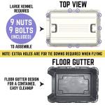 Large Rolling Plastic Dog Crate by SportPet Designs