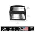 IRIS 24" Indoor Puppy Playpen - Black