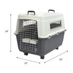 Large Rolling Plastic Dog Crate by SportPet Designs