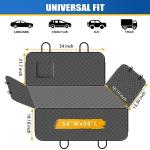 Dog Car Seat Cover with Storage Pocket - Black