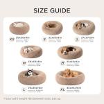 Bedsure Washable Calming Donut Dog Bed 30”