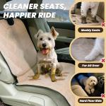 VIVAGLORY Quilted Dog Seat Cover for Cars
