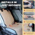 VIVAGLORY Quilted Dog Seat Cover for Cars