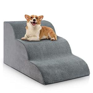 Small Dog 3-Step Stairs for High Beds
