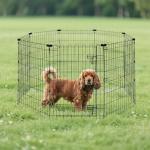 Foldable Octagonal Metal Dog Playpen - Medium