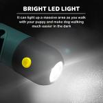 LED Flashlight Dog Poop Bag Dispenser with Clip