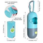 LED Flashlight Dog Poop Bag Dispenser with Clip