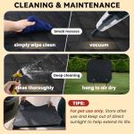 VIVAGLORY Quilted Dog Seat Cover for Cars