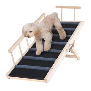 VEVOR Adjustable Folding Dog Ramp for Beds