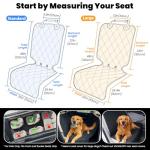 VIVAGLORY Quilted Dog Seat Cover for Cars