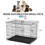 BestPet 48" Foldable Dog Crate with Double Doors