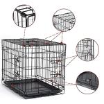 Double Door Dog Crate for Small to Medium Dogs