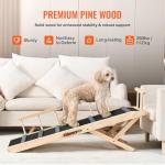VEVOR Adjustable Folding Dog Ramp for Beds